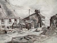 Toms Ink - Old Beach Town - Ink And Pencils